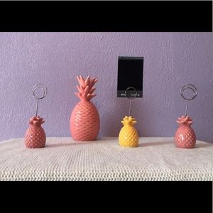 Ceramic pineapples